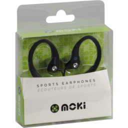 Photo of Moki Sports Earphones Black Hcsb