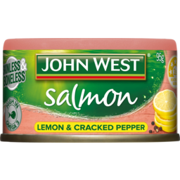 Photo of John West Salmon Lemon & Cracked Pepper 95g