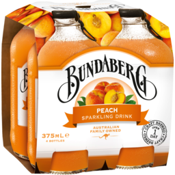 Photo of Bundaberg Soft Drink Peach 4 Pack