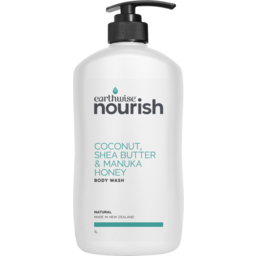 Photo of Earthwise Nourish Coconut, Shea Butter & Natural Honey Natural Body Wash 1l