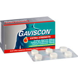Photo of Gaviscon Extra Strength 500mg Peppermint Tablets 24