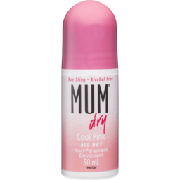 Photo of Mum Dry Cool Pink Anti Perspirant Deodorant Roll On 50ml