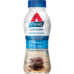 Photo of Atkins Low Carb Smooth Chocolate Protein Shake 330ml