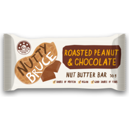 Photo of Nutty Bruce Roast Peanut & Chocolate Bar 50g