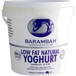 Photo of Barambah Low Fat Natural Yoghurt 1kg