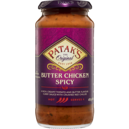 Photo of Pataks Butter Chicken Spicy Hot Simmer Sauce