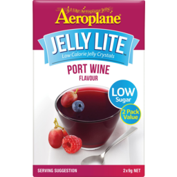 Photo of Aeroplane Jelly Lite Low Calorie Port Wine Flavour Jelly Crystals