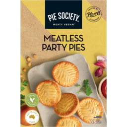 Photo of Pie Society Meatless Party Pie 6pk 330g