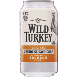 Photo of Wild Turkey Original And Cola Zero 375ml Can