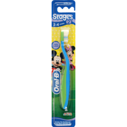 Photo of Oral-B Stages 2 2-4 Years Extra Soft Disney Junior Mickey Toothbrush 1 Count 