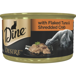 Photo of Dine Desire With Flaked Tuna & Shredded Crab Cat Food
