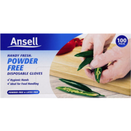 Photo of Ansell Handy Fresh Disposable Powder Free & Latex Free Gloves 100 Pack