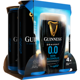 Photo of Guinness Draught 0.0% Zero Alcohol Stout 4pk