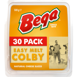 Photo of Bega Easy Melt Colby Cheese Slices 30 Pack 500g