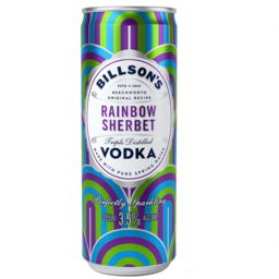 Photo of Billson's Vodka Rainbow Sherbet Can 375ml 