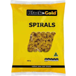 Photo of Black & Gold Spirals 500gm