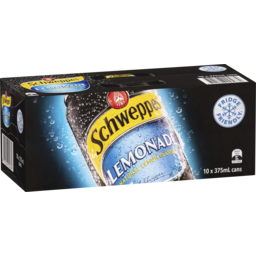 Photo of Soft Drinks, Schweppes Lemonade 10 x 375 ml