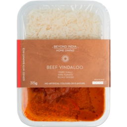 Photo of Beyond India Home Dining Beef Vindaloo With Basmati Rice