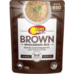 Photo of Sunrice Mwr Brown Medium Grain Rice 250g