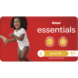 Photo of Huggies Essentials For Boys & Girls 16kg & Over Size 6 Nappies 40 Pack