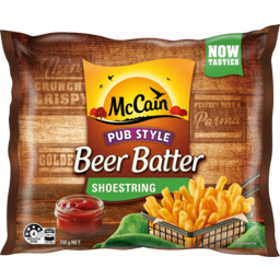 Photo of Mccain Beer Batter Chips Shoestring 750g
