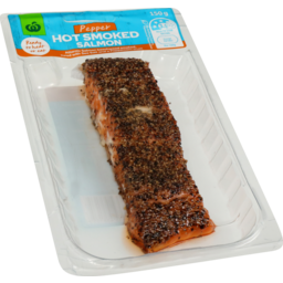 Photo of WW Salmon Hot Smoked Portion Pepper 150g