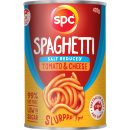 Photo of Spc Spaghetti Salt Reduced Tomato & Cheese 420g