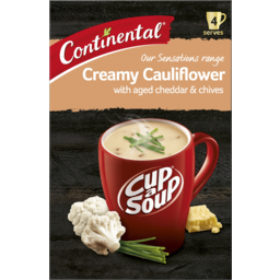 Photo of Continental Cup A Soup Creamy Cauliflower, Cheddar & Chives 4 Pack