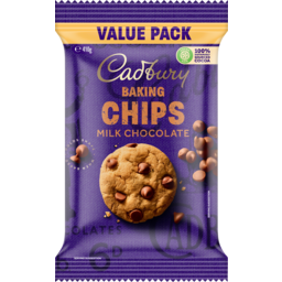 Photo of Cadbury Milk Chocolate Baking Chips Value Pack 410g