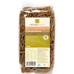 Photo of Olive Green - 3 Grain Penne