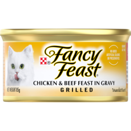 Photo of Purina Fancy Feast Grilled Chicken & Beef Feast In Gravy Cat Food