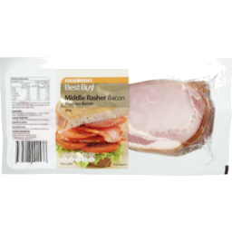 Photo of Best Buy Middle Bacon Rindless 250gm