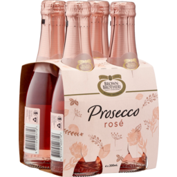 Photo of Brown Brothers Wine Prosecco Rose NV 4pk 200ml