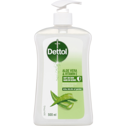 Photo of Dettol Antibacterial Liquid Handwash Pump Aloe Vera And Vitamin E 500ml 500ml