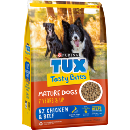 Photo of Purina Tux Tasty Bites Mature 7+ Nz Chicken & Beef Dry Dog Food 2.5kg