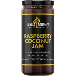 Photo of Langs Gourmet Raspberry Coconut Jam 300g