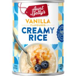 Photo of Aunt Bettys Creamy Rice Vanilla 220g