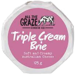Photo of All The Graze Triple Cream Brie 125gm