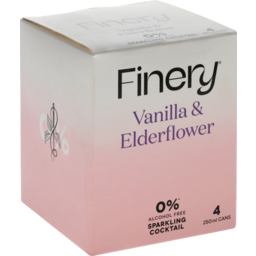 Photo of Finery 0% Van & Elderflower 4 Pack