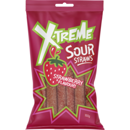 Photo of X-Treme Sour Straws Strawberry