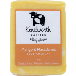 Photo of Kenilworth Dairies Mango & Macadamic Club Cheddar 165g