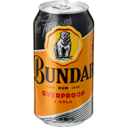 Photo of Bundaberg Overproof Rum & Cola 375ml