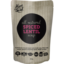 Photo of Hart & Soul All Natural Spiced Lentil Soup 400g