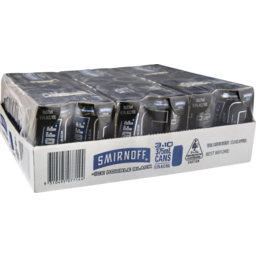 Photo of Smirnoff Ice Double Black Can 375ml 3x10 Pack