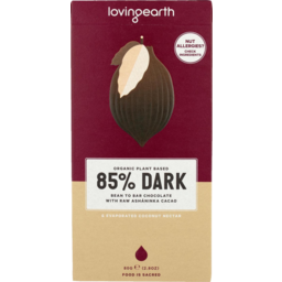 Photo of Loving Earth Chocolate Dark 85% 80gm