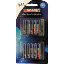 Photo of SPAR Battery Alkaline AAA 10pack