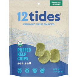 Photo of 12 Tides Chips Kelp Sea Salt Organic 57gm