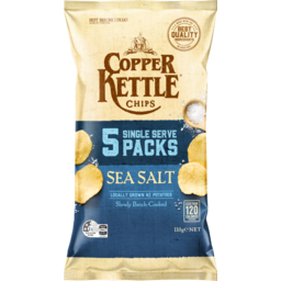 Photo of Copper Kettle Potato Chips Sea Salt 5 Pack 