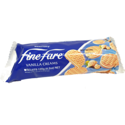 Photo of Fine Fare Cream Vanilla Biscuits 120gm