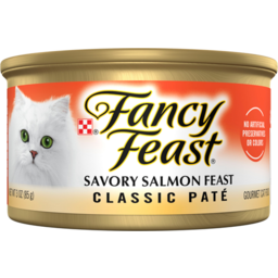 Photo of Fancy Feast Adult Classic Savory Salmon Feast Patè Wet Cat Food 85g